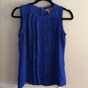 Tory Burch Blue Sleeveless Blouse